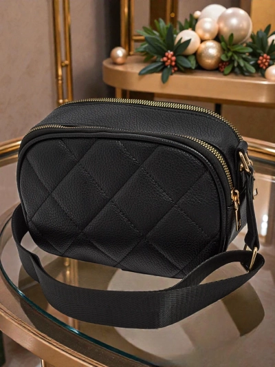 Geantă mică de damă matlasată din piele ecologică Connere