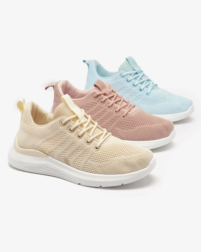 Pantofi sport din material textil pentru femei Cream Bofia - Încălțăminte