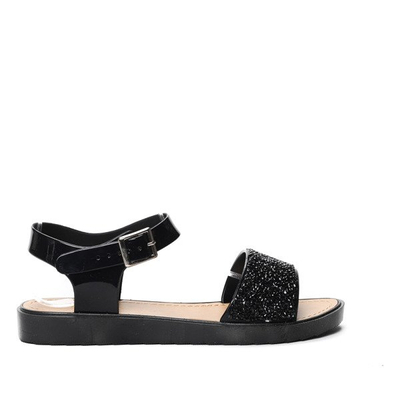 Sandały zdobione cyrkoniami Maxine- Obuwie