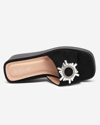 OUTLET Papuci papuci dama negri Dreccoti- Incaltaminte