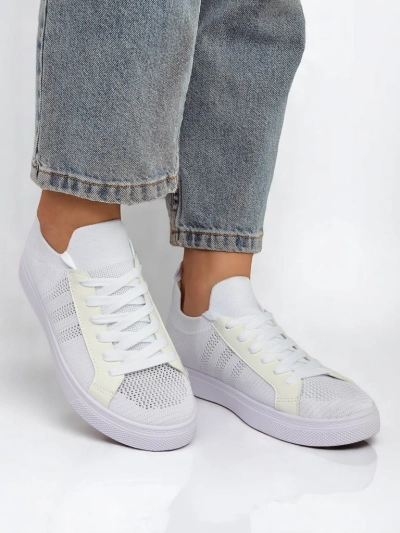 Aurelio Sneakers Textils Alvs cun Curom Ecologic sin Plattafurma Platta da 2,5 cm