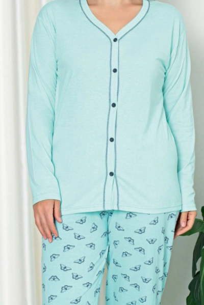 Royalfashion Pijama din bumbac pentru femei 2 piese MARIME MARE