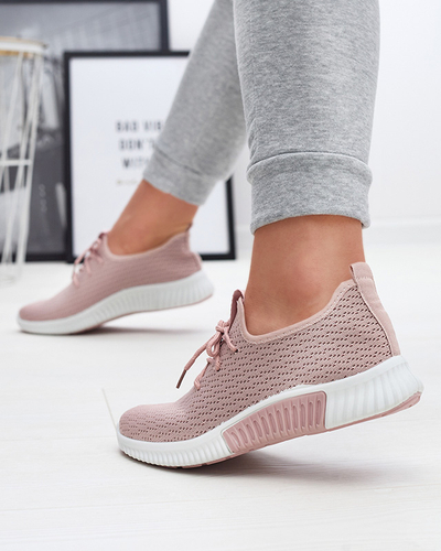Pantofi sport din material textil pentru femei roz Vobbu- Footwear
