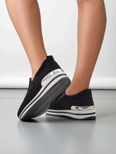 Royalfashion Pantofi plată ecologici din suede pentru femei Rabbite