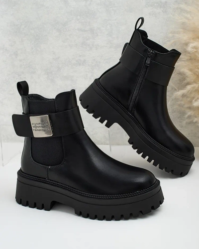 Royalfashion Cizme Dobi din piele eko pentru femei