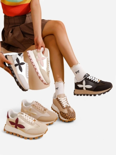 Sneakers sportive pentru femei Royalfashion pe o talpă mai groasă Aloqa