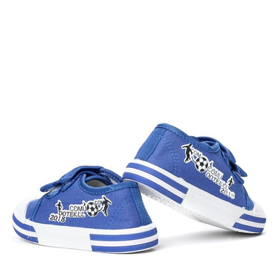 Niebieskie chłopięce trampki Nereto - Obuwie