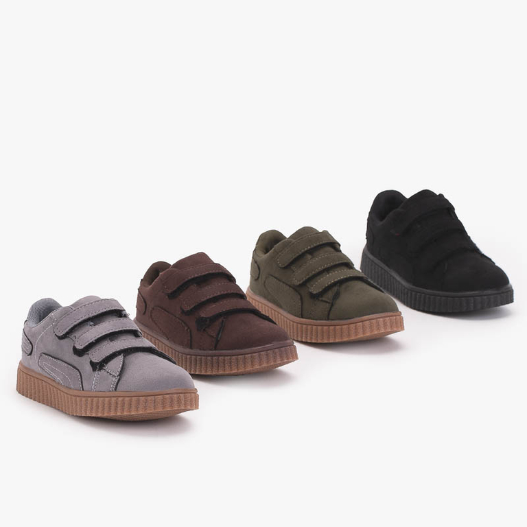 Pantofi sport pentru baieti gri deschis - Incaltaminte