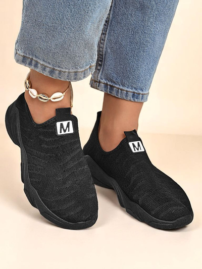Royalfashion Wsuwane damskie materiałowe buty sportowe Flex Move