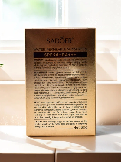 SADOER Cremă de protecție solară 90 SPF 60g