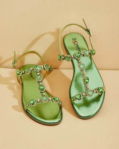 Royalfashion Sandale femei Selina zirconiu