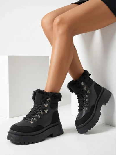 Cizme de zapadă cu şiret pentru femei Royalfashion Qiroz