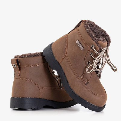 Cizme băieți maro închis de la Bimba - Pantofi