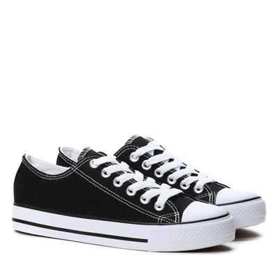 Czarne, klasyczne trampki Pola- Obuwie