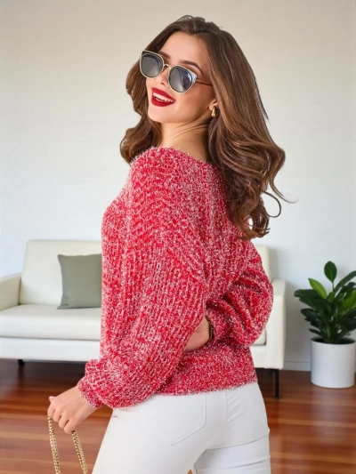 Pulover Royalfashion pentru femei cu fir lucios