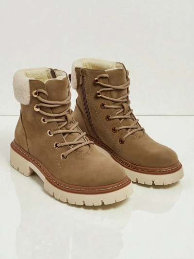 Botine traper de damă cu blană Tessara