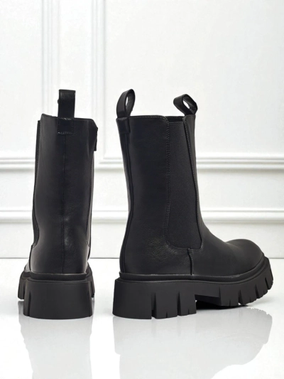 Botine înalte de damă din piele ecologică Dorvella