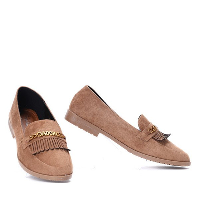 Jasnobrązowe mokasyny Jadoir- Obuwie