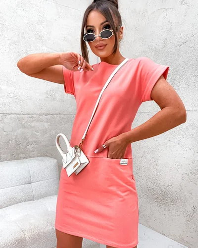 Rochie din bumbac Royalfashion pentru femei