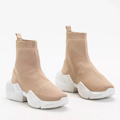 OUTLET Pantofi sport dama Fisa inalti bej - Incaltaminte
