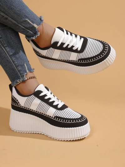 Royalfashion Sneakers platform pentru femei Siserra