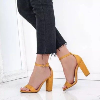 OUTLET Sandale galbene pe post Annie - Încălțăminte