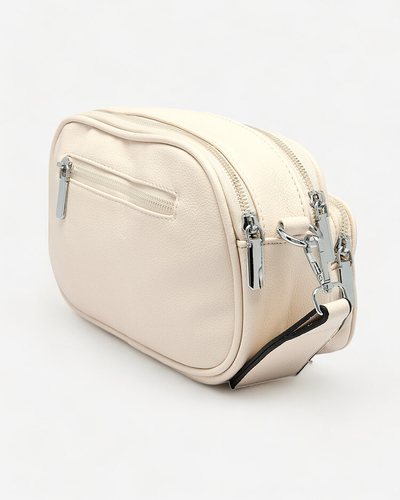 Royalfashion Geantă mică de damă de culoare bej cu inscripție