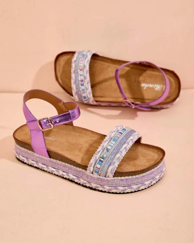 Royalfashion Sandale de Mussir Brodate pentru femei