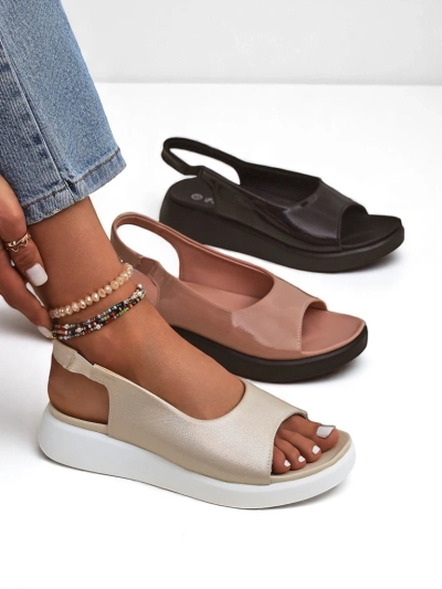 Royalfashion Sandale de damă cu talpă groasă Luna Shines