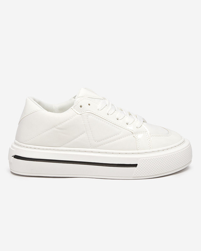 OUTLET Tenisi sport albi dama Smaqo - Incaltaminte