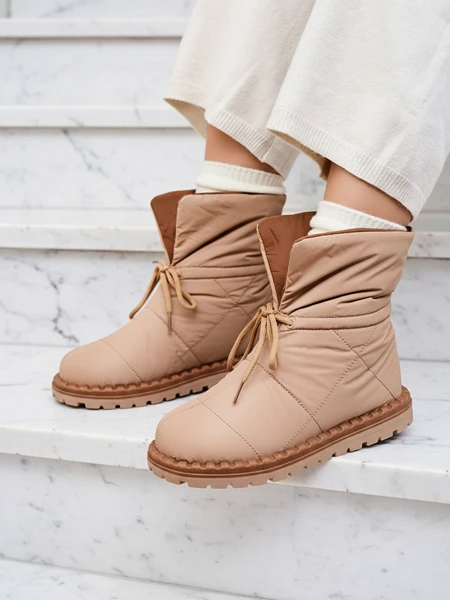 Royalfashion Cizme de zăpadă slip-on de damă, maro Nevonsis