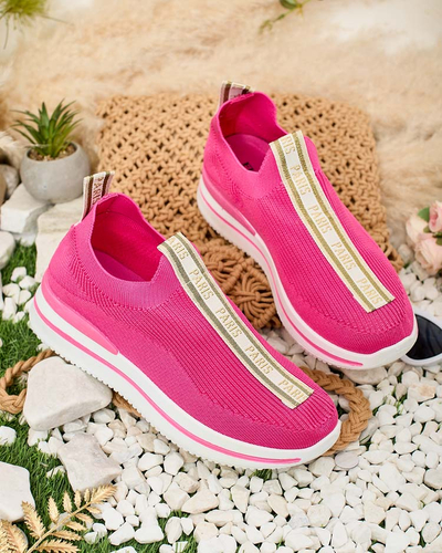 Royalfashion Pantofi sport slip-on pentru femei cu inscripția Cerppa