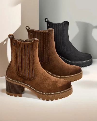 Ghete de damă din eco-sued Royalfashion pe un stâlp Segiag