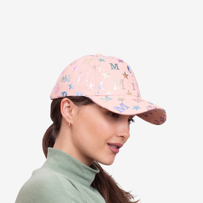Șapcă roz de damă cu litere multicolore - Accesorii