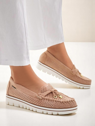Royalfashion Loafers perforate pentru femei Elissas