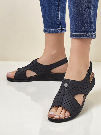 Royalfashion Sandale decupate pentru femei Leminni