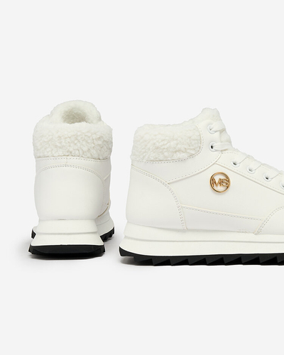 Royalfashion Pantofi sport izolați pentru femei, în alb Cerrto