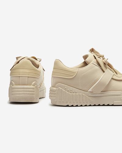 Pantofi sport de damă bej cu inserții de cauciuc Inika - Încălțăminte