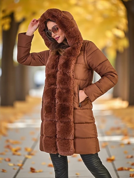 Sacou pentru femei Royalfashion cu manșete detașabile