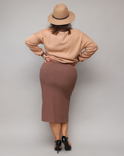 Royalfashion Set casual pentru femei în maro