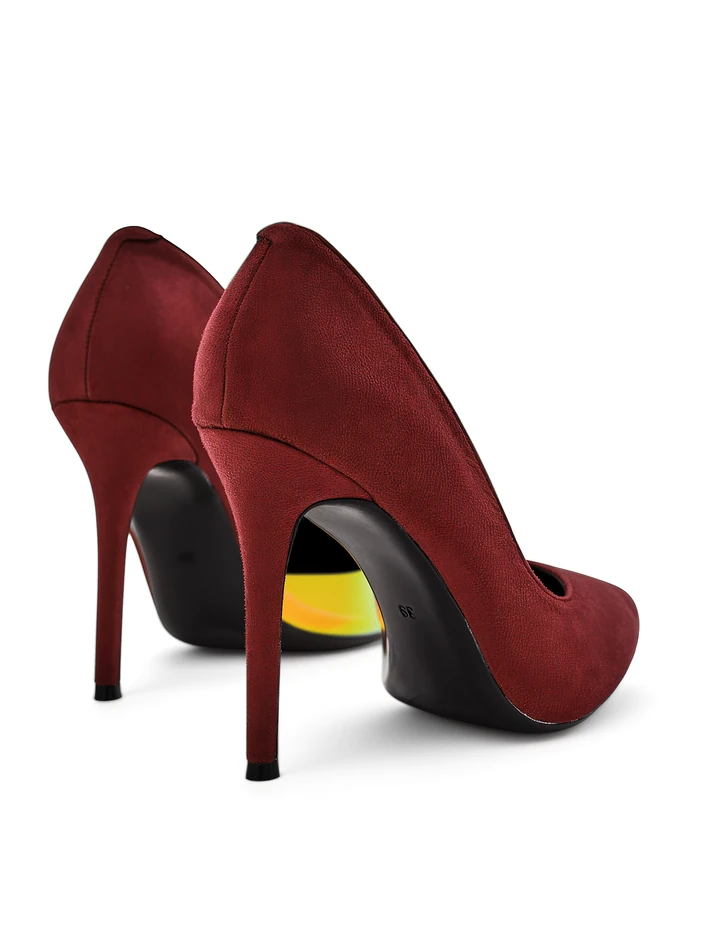 Royalfashion Pantofi cu toc pentru femei cu fundiță și inserție holografică Dremtru