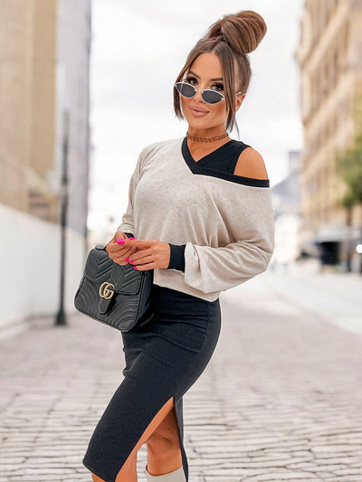 Royalfashion Set casual negru pentru femei