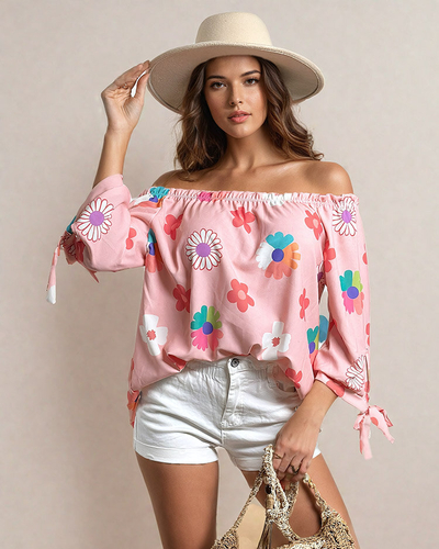 Royalfashion Bluză de damă a'la Bluză florală spaniolă