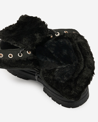Royalfashion Negru cizme de vânătoare izolate pentru femei Radoras