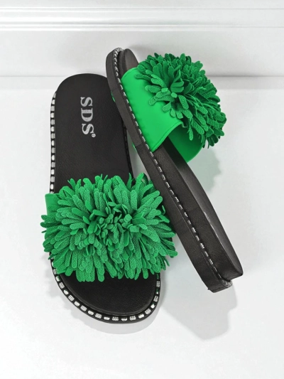 Royalfashion Slippers de mujer con suela plana Flora Blide
