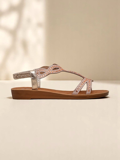 Royalfashion Sandale dama cu barete decorative Lola Grace