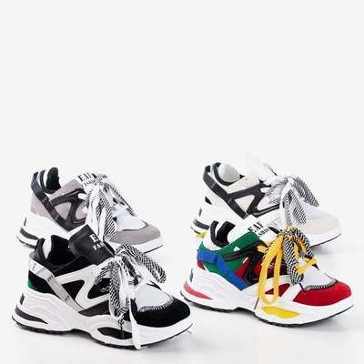 OUTLET Tenisi dama multicolori cu talpa groasa Eafi - Incaltaminte