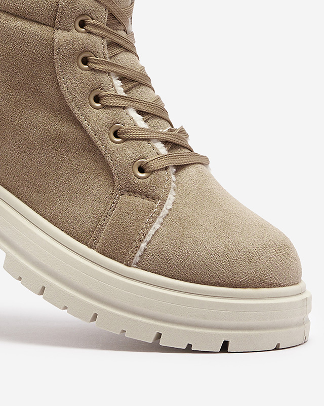 Cizme de vânătoare izolate de damă, de culoare maro Tivica - Încălțăminte