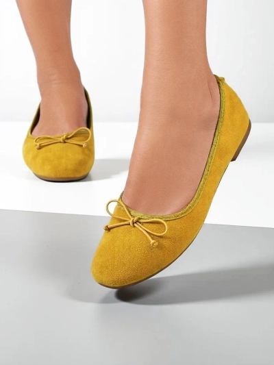 Royalfashion Pantofi ballet pentru femei cu fundă Zaame