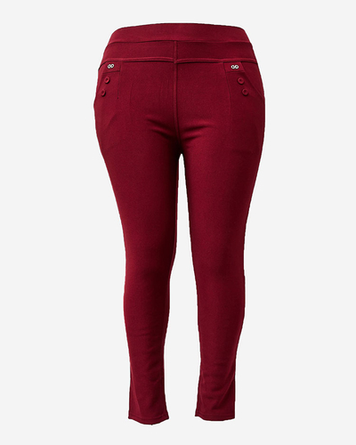 Royalfashion Pantaloni treggings izolați pentru femei PLUS SIZE